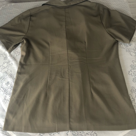 Vintage Made in the USA Vany New York double breasted olive blazer. Size 16W - Picture 10 of 12
